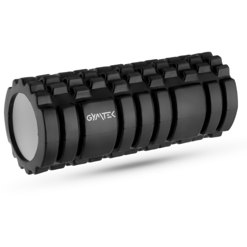 Купити Масажний ролик  Gymtek для йоги та фітнесу EVA 33*14 см чорно-білий у Києві - фото №1